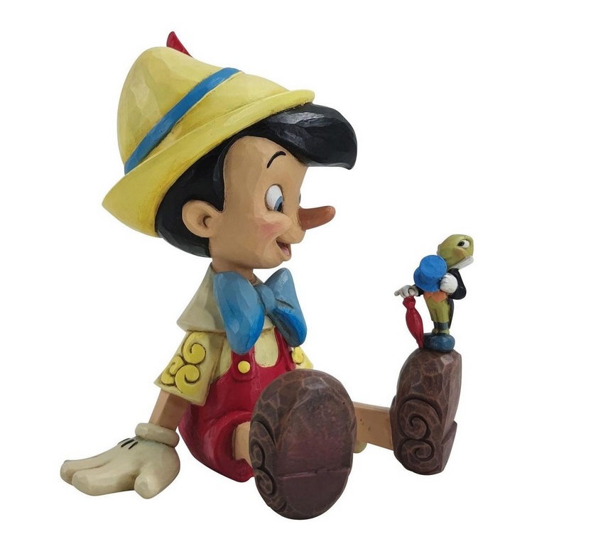 Disney Traditions Pinocchio & Jiminy Sitting Jim Shore Statue